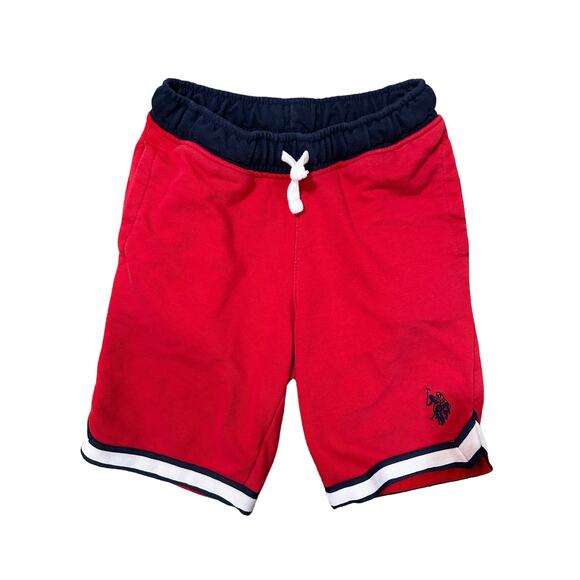 U.S. Polo Assn. Boy's Stripe Terry Shorts, Size Large 10-12 - Picture 2 of 6
